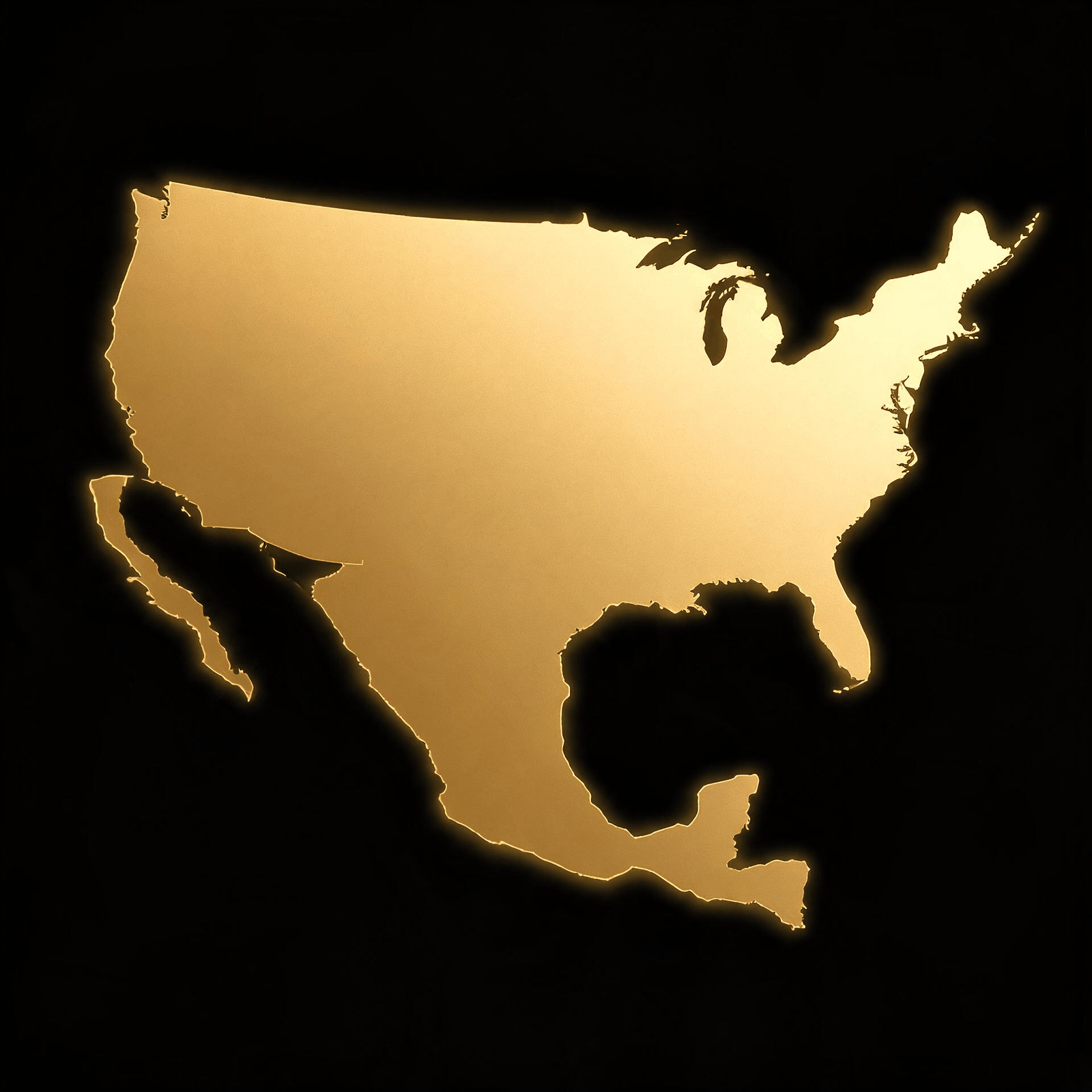 Mapa de cobertura Bermúdez y Compañía: Estados Unidos y México